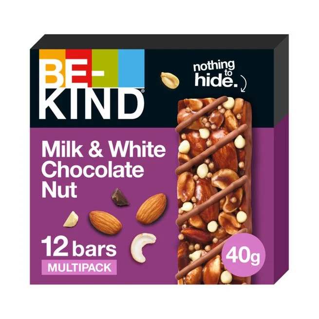 12 x BeKind Bar 40 g Milk & White Chocolate Nut