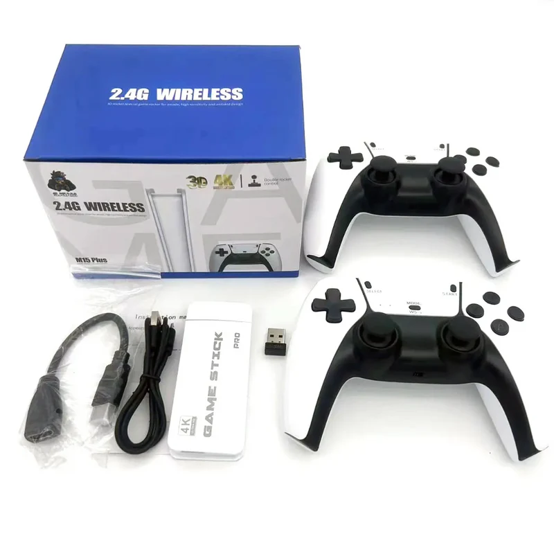 M15 Retro Game Console - 64G HDMI Games Stick 20 000+ Spill