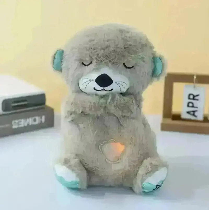 Breathing Teddy med beroligende oter-plysj
