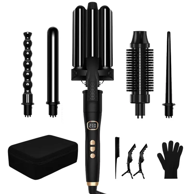 6 in 1 curling iron set, Wand and fast Heating