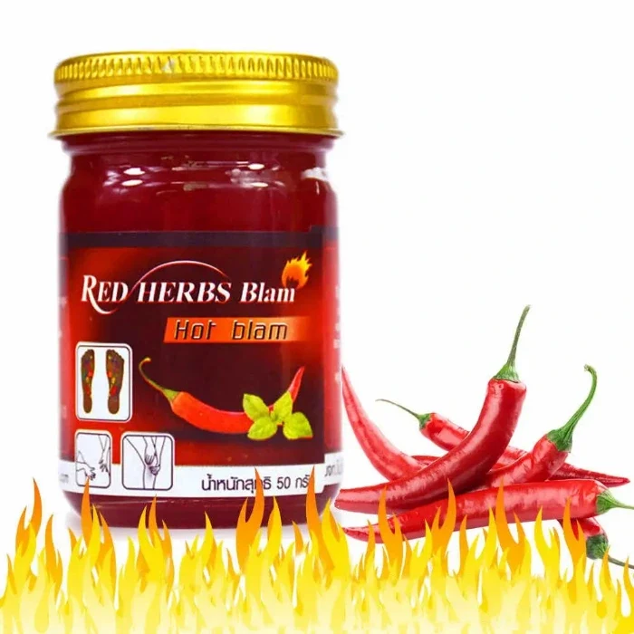 Baume Rouge Thaïlandais - Piment Rouge et Menthe