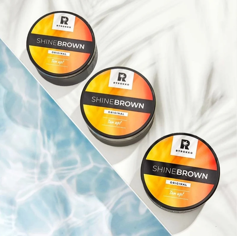 2 stk Shine Brown Super Self Tanning gel BYROKKO 90ml