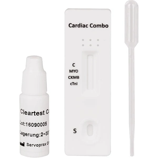 Cleartest Cardio Myoglobin/CK-MB/Trop | Förpackning (10 tester)
