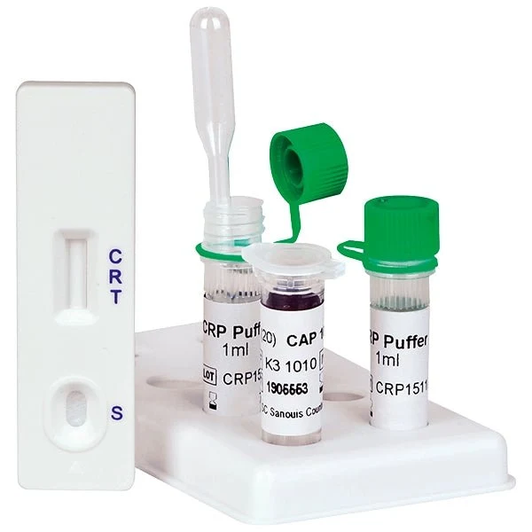 Cleartest CrP HS (10/60) Högkänslig skärning: 10mg/l Referens: 60mg/l Förpackning: 10 tester | Pack (10 tester)