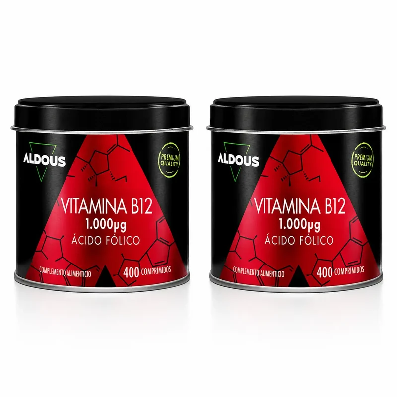 Aldous Bio Vitamina B12 com Ácido Fólico , 400 Comprimidos , embalagem 2