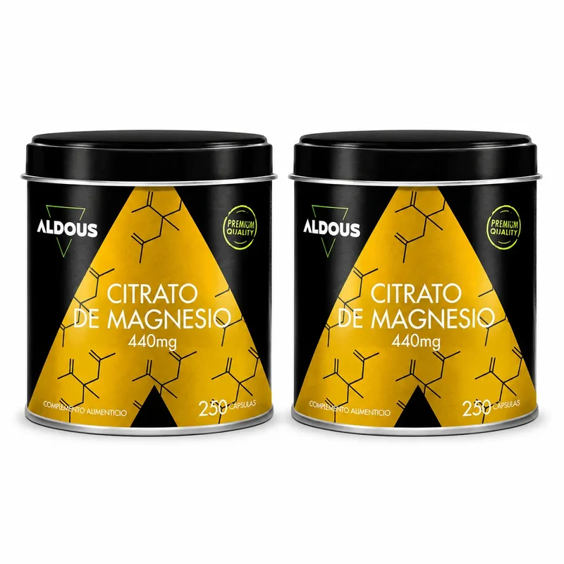 Aldous Bio Citrato de Magnésio , 250 Cápsulas , embalagem 2