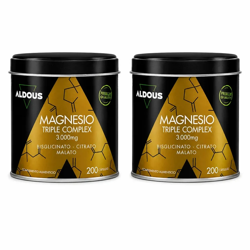 Aldous Bio Magnesium Complex Triple 3000Mg, 200 Cápsulas, embalagem 2