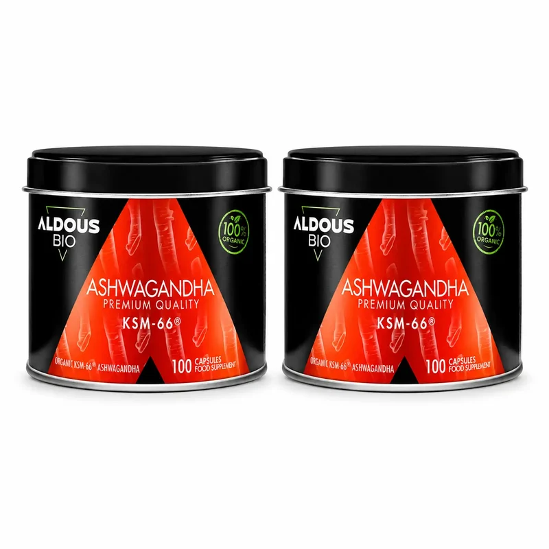 Aldous Bio Ashwagandha Ksm-66 Biológico, 600 Mg , embalagem 2