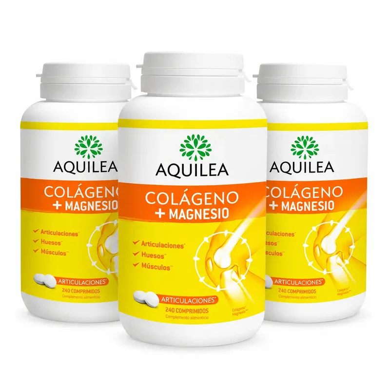 Aquilea Colagénio + Magnésio, 240 comprimidos, embalagem de 3