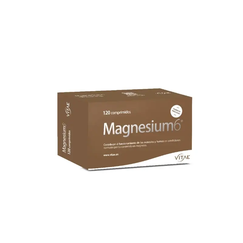 Magnesium6 120 comprimidos - Com 6 sais de magnésio, vitamina B6 e taurina