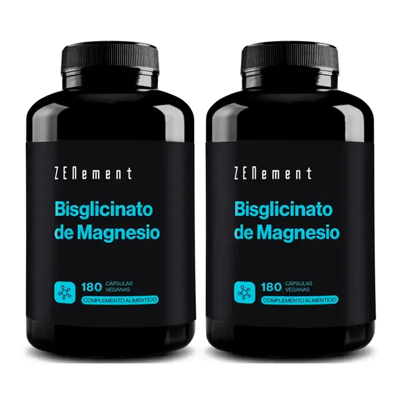 Zenement Bisglicinato de Magnésio, Embalagem 2 x 180 cápsulas vegetais