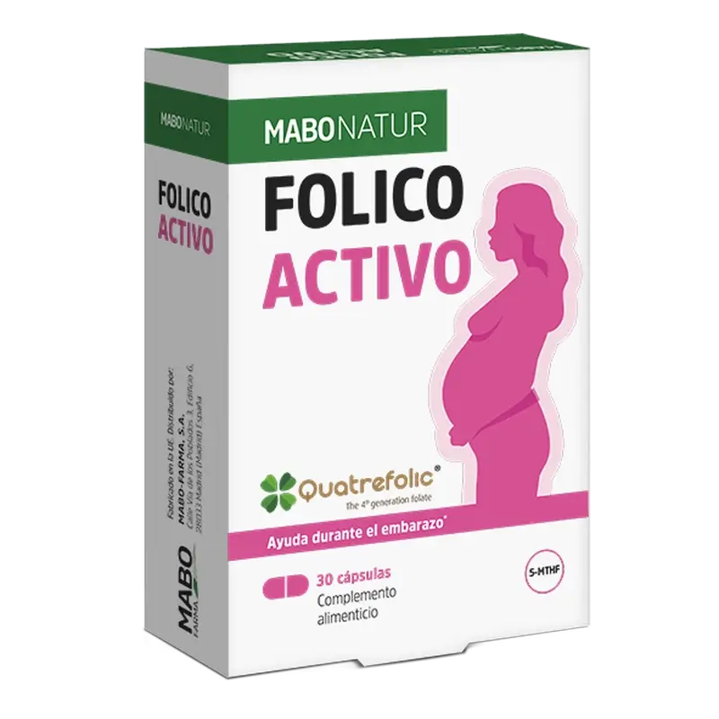 Mabonatur Folic Active, 30 cápsulas
