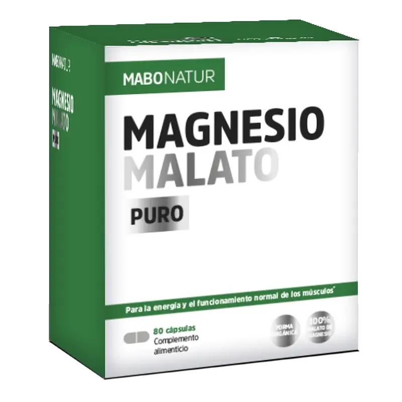 Mabonatur Pure Magnesium Malate, 80 cápsulas