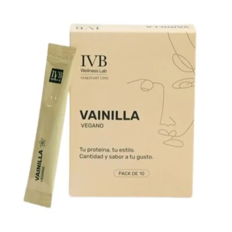 Ivb Wellness Lab Go&Start Line Pauzinhos com sabor a baunilha (Vegan), 10 pauzinhos