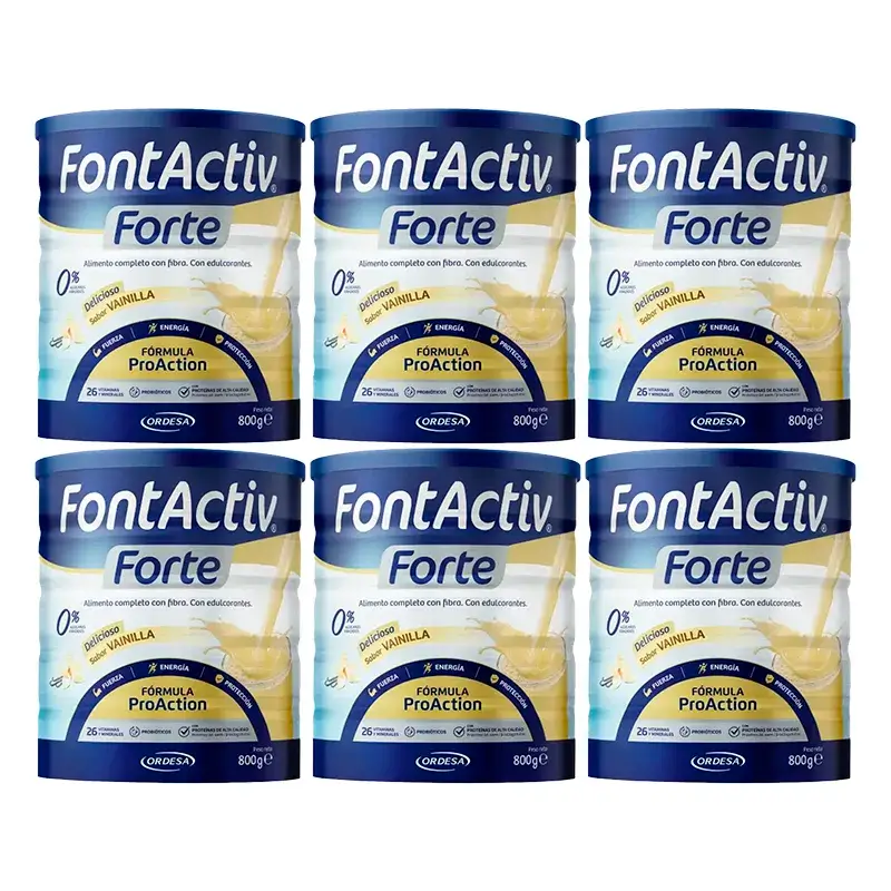 Fontactiv Forte ProAction Vanilla, Pack 6 x 800g