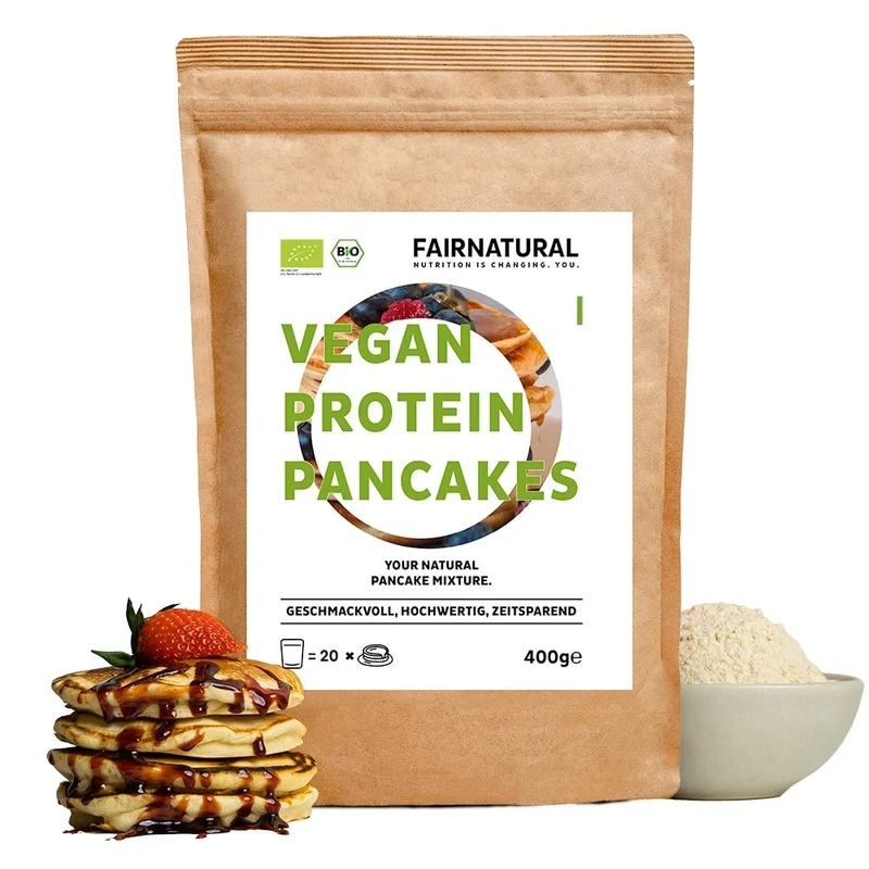 Ekologiska proteinpannkakor Veganska