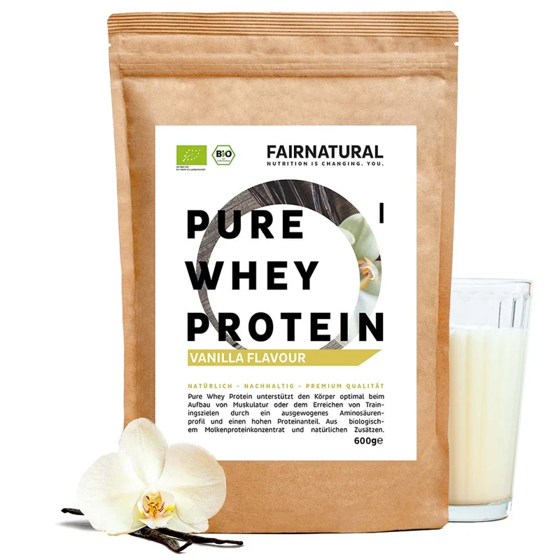Ekologiskt vassleproteinpulver vanilj