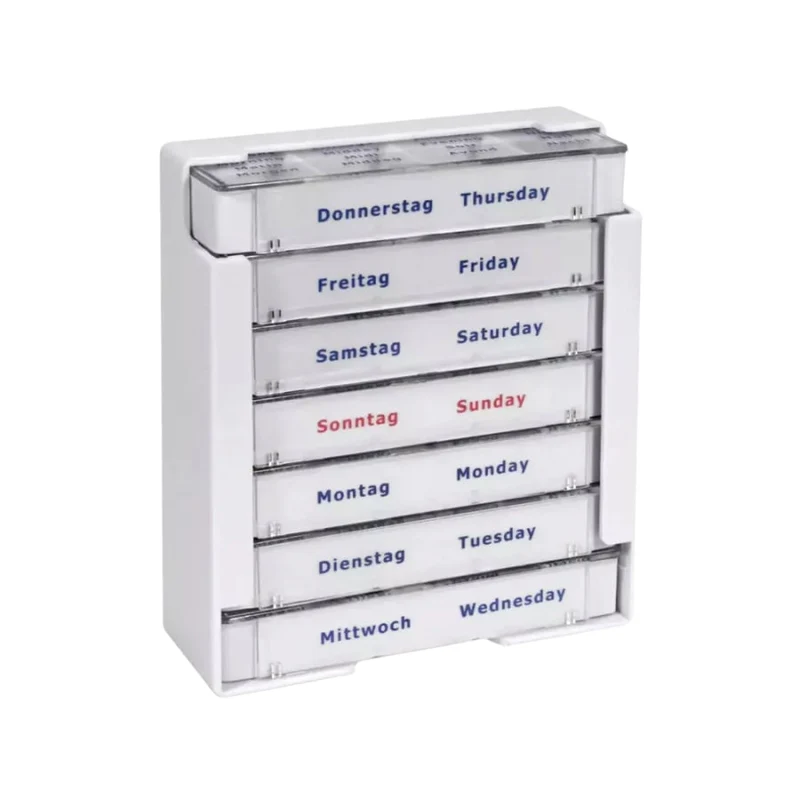 Tablettdispenser, 375 x 225 x 40 mm, vit, med-komfort | 1 bit
