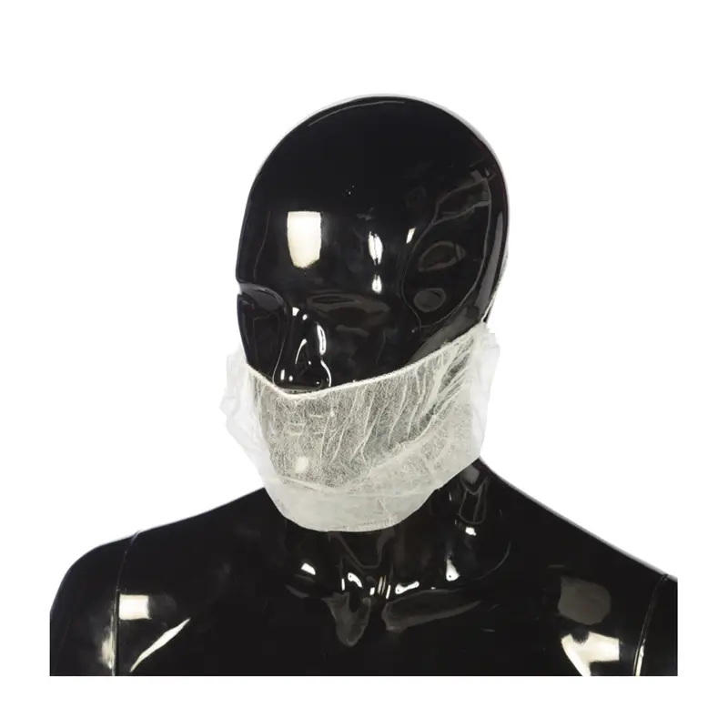 Cuatrogasa White Polypropylene Beard Covers, 100 pieces