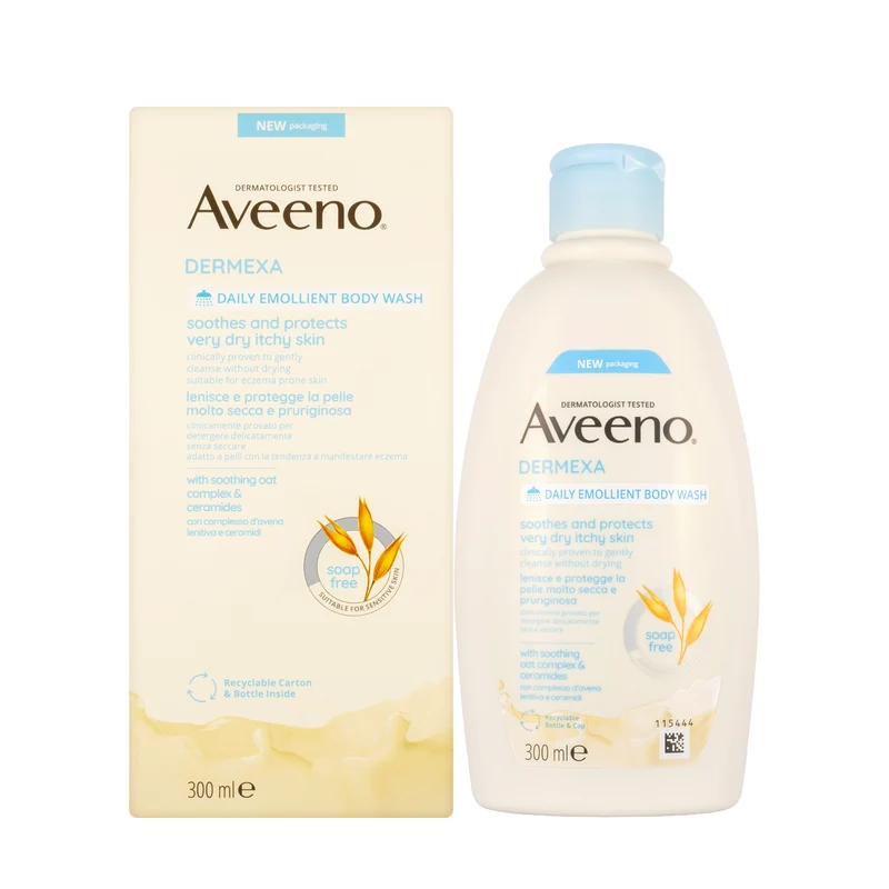 Aveeno Dermexa Daily Emollient Soothing Body Wash 300 Ml