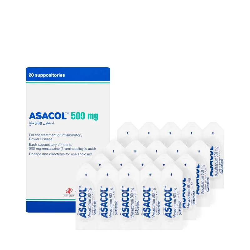 Asacol 500Mg 20 Suppository
