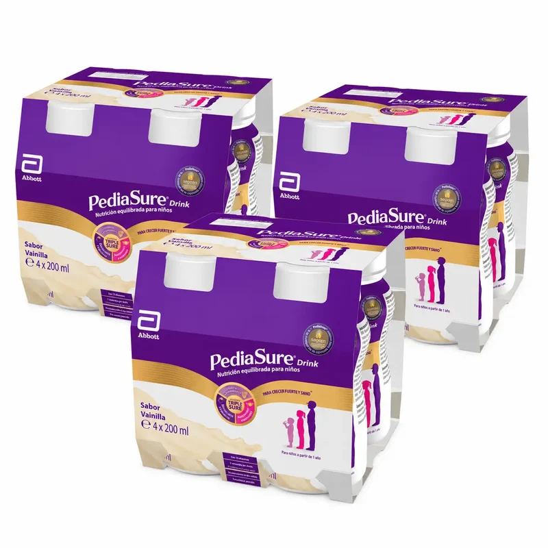 Pediasure Drink Vanilla Children, 4 Bottles x 220 ml Pack 3