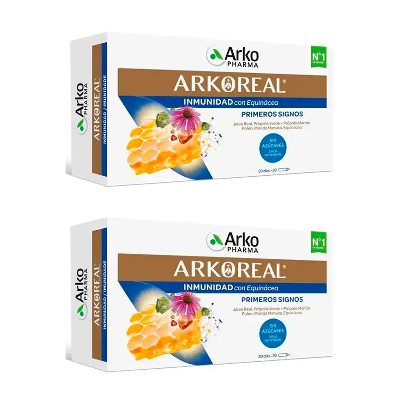 Arkopharma Arkoreal Geleia Real Geleia Real Sem Açúcar Imunidade, 2X20 ampolas