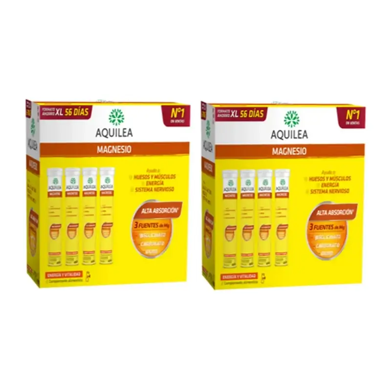 Aquilea Energy & Vitality Magnésio Efervescente , 2X56 Comprimidos
