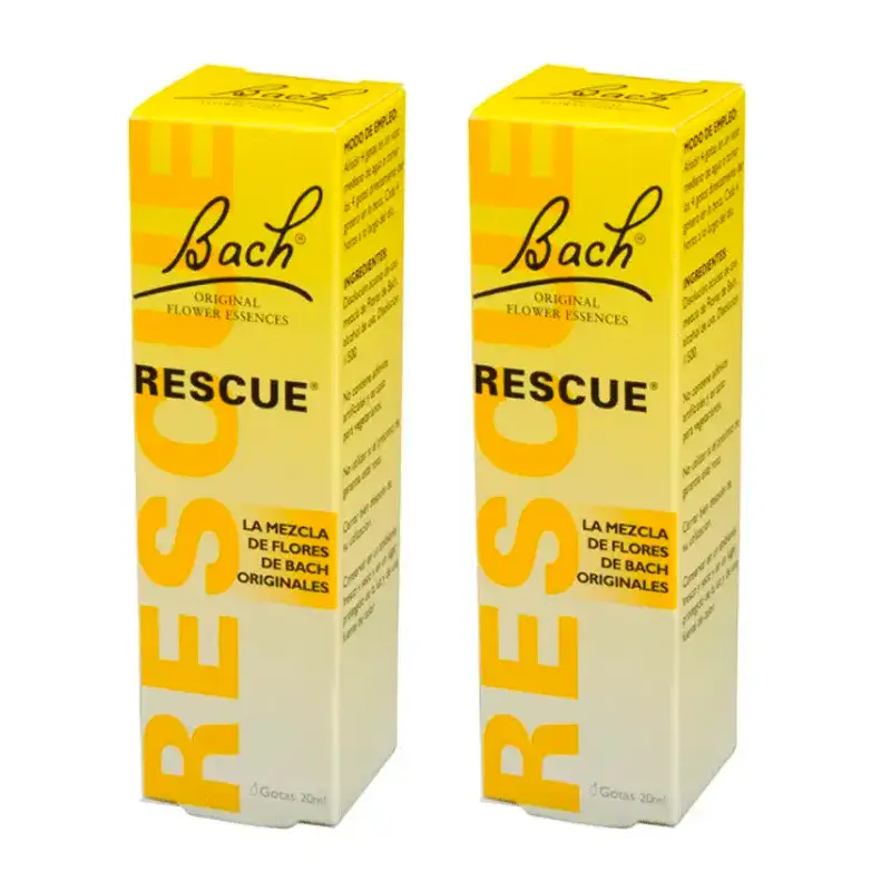 Bach Rescue Drops, Embalagem 2 x 20 ml