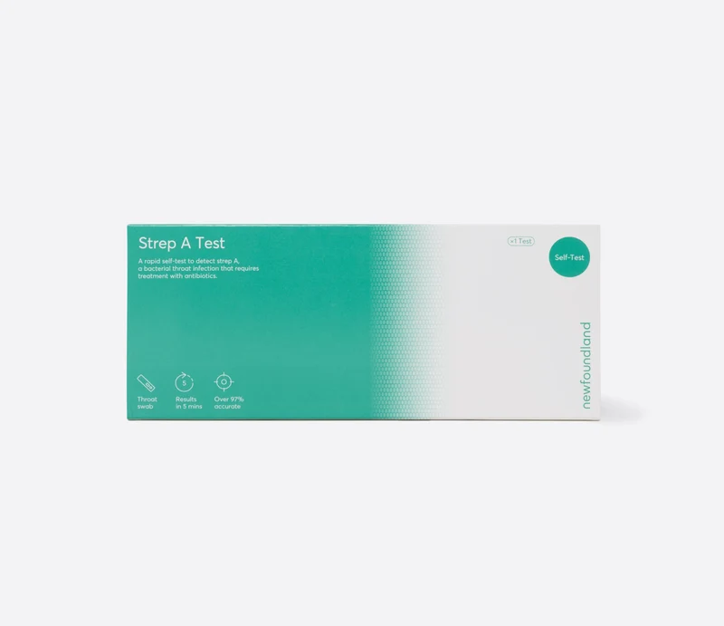 NewFoundLand Strep A Self Test Kit 1pk