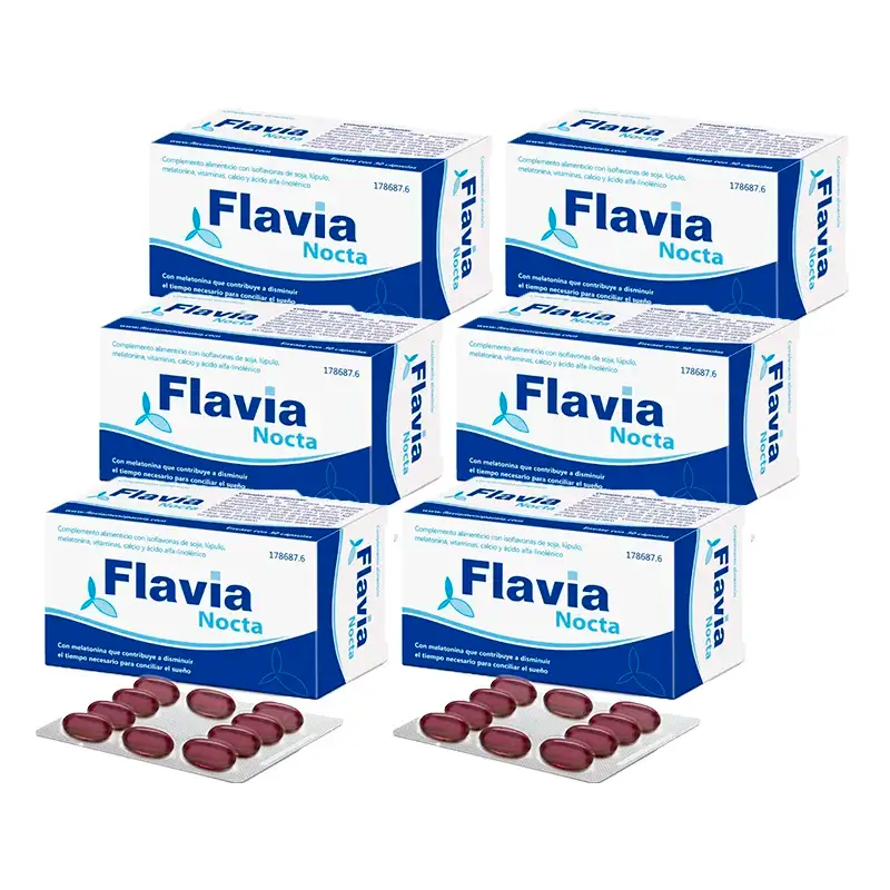 Flavia Nocta, Embalagem 6 x 30 Cápsulas