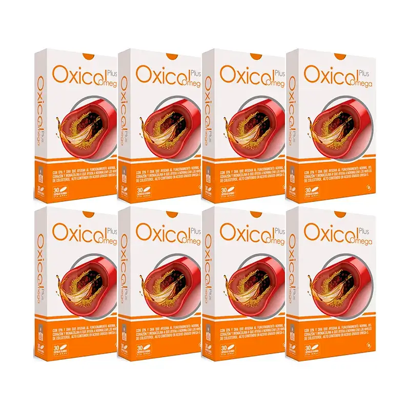 Actafarma Oxicol Plus Omega, Pack of 8 x 30 capsules