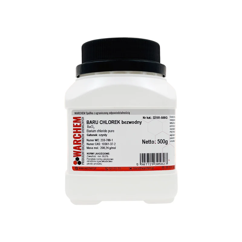 BARIUMCHLORID wasserfrei - rein 500g WARCHEM