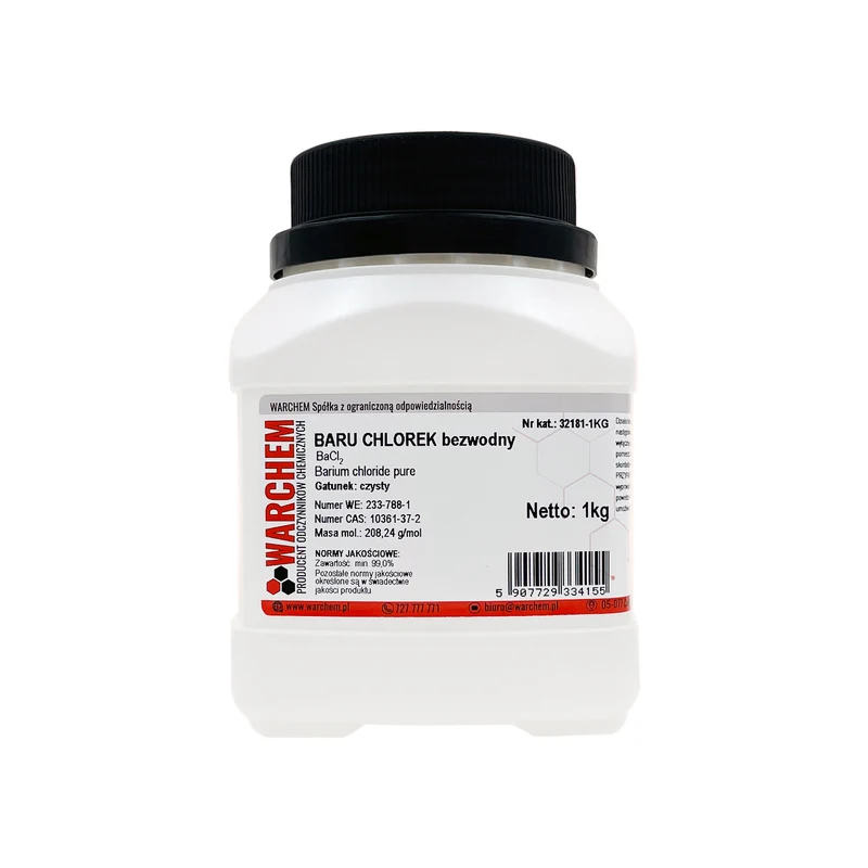 BARIUMCHLORID wasserfrei - rein 1kg WARCHEM