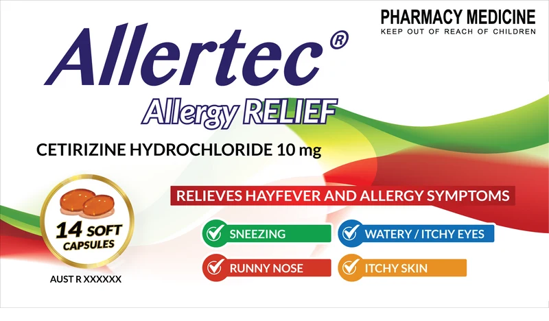 ALLERTEC Allergy Relief Cetirizine 10mg 14s