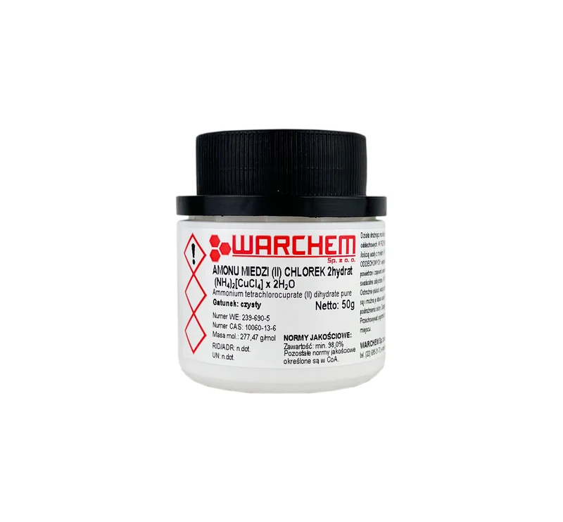 KUPFER(II) AMONIUMCHLORID 2-Hydrat - rein 50g WARCHEM