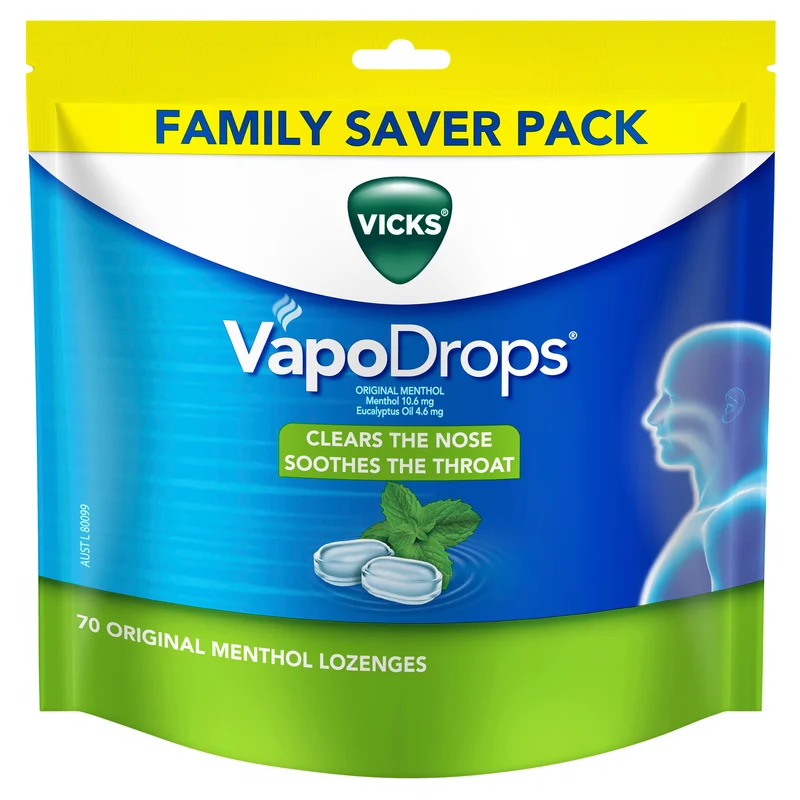 VICKS Vapodrops Orig Menthol 70pk