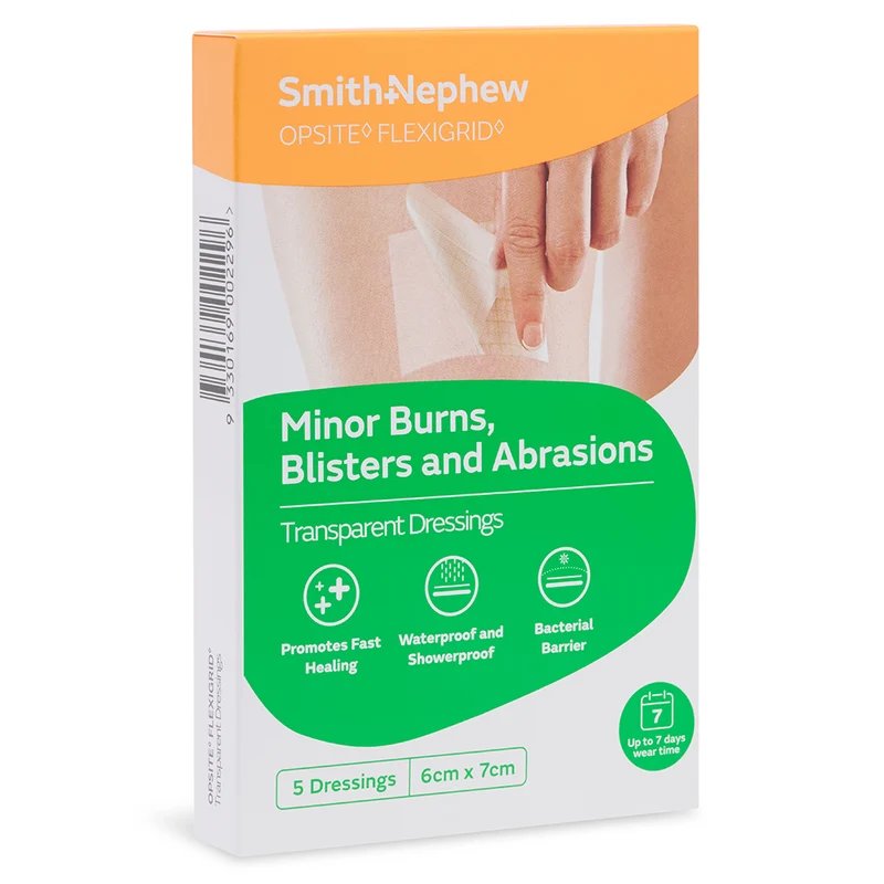 OPSITE Flexigrid Dressing 6 x 7cm 5/pk