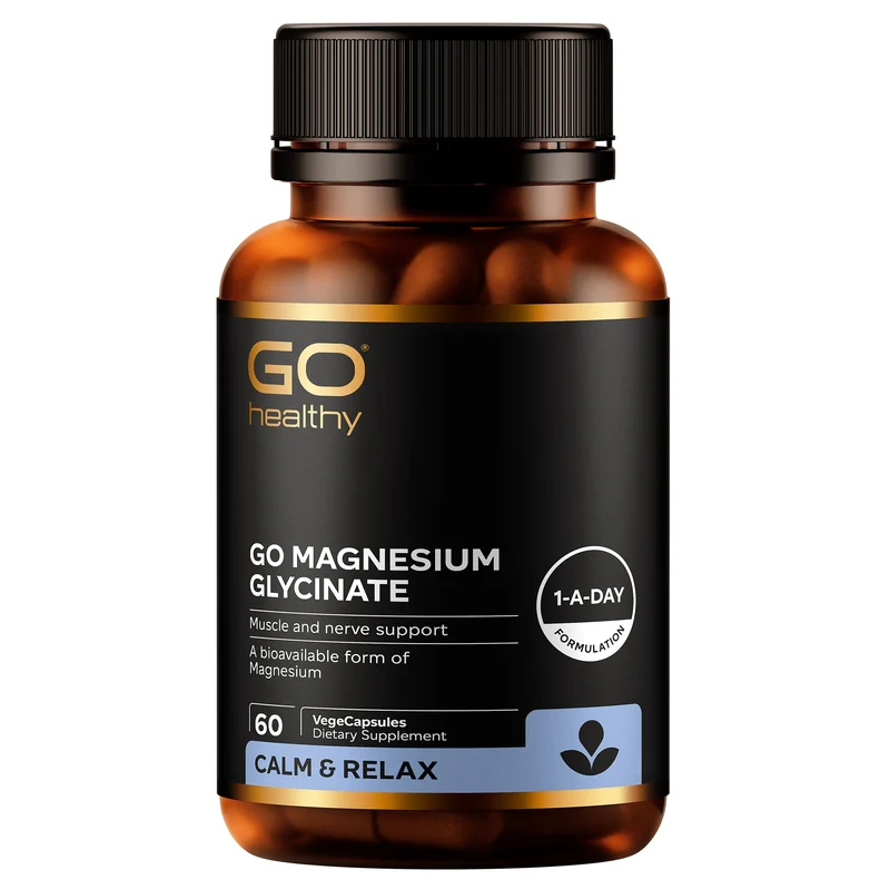 GO Magnesium Glycinate Vege Caps 60s