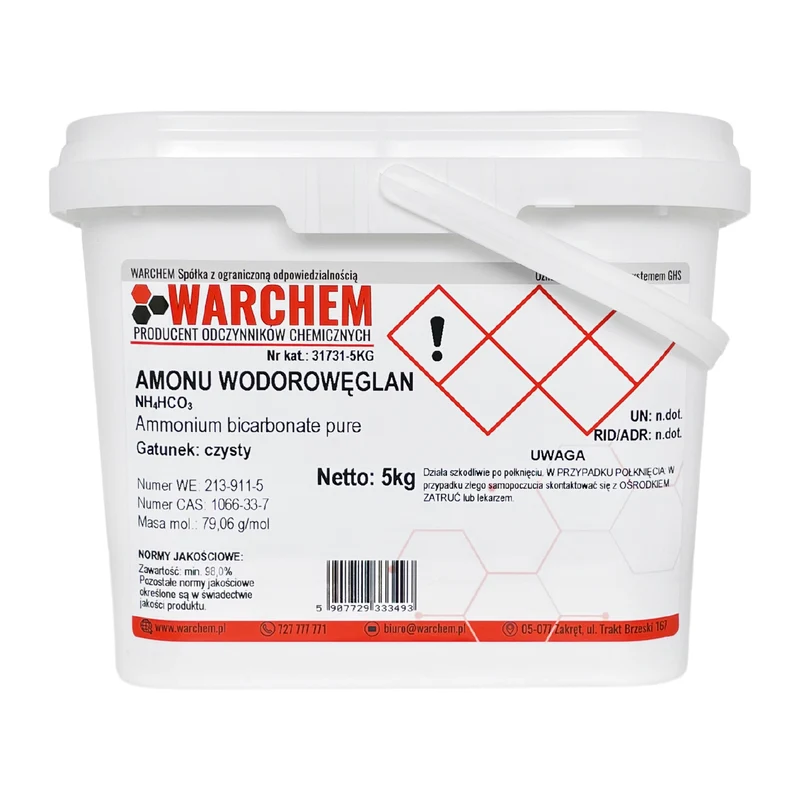 AMmonium HYDROGEN CARBONATE - rein 5kg WARCHEM
