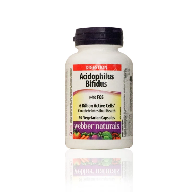Webber Natural Acidophilus Bifidus Capsules 60'S