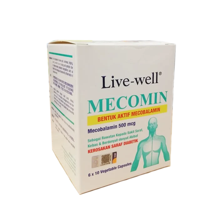 Live-well Mecomin 500mcg 60s