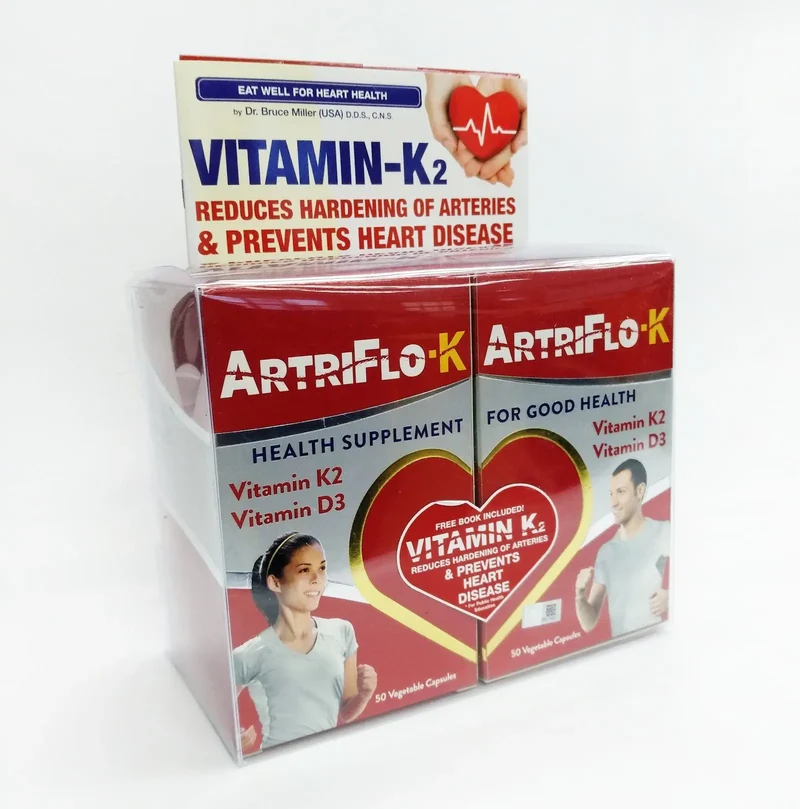 Live-well Artriflo Vitamin K 2x50s | Heart Health