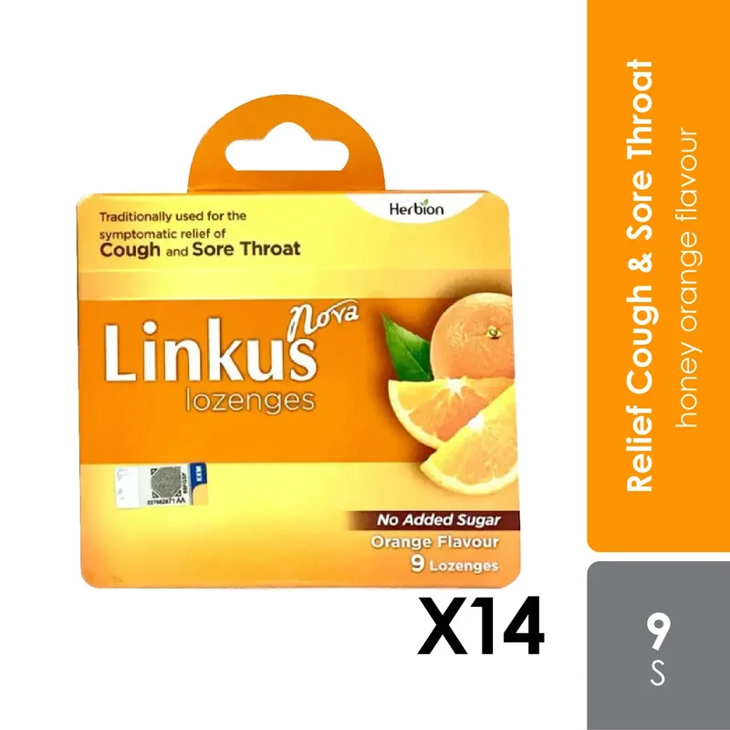 Linkus Nova Orange Lozenges 9sx14