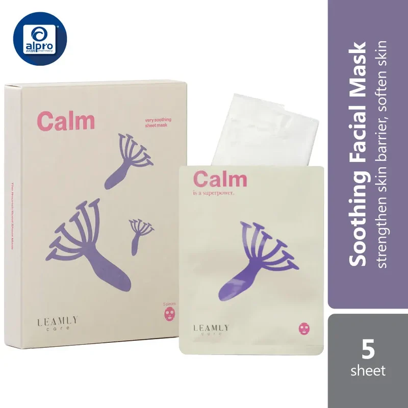 Leamly Care Calm Very Soothing Sheet Mask 5s | Strengthening The Skin's Barrier