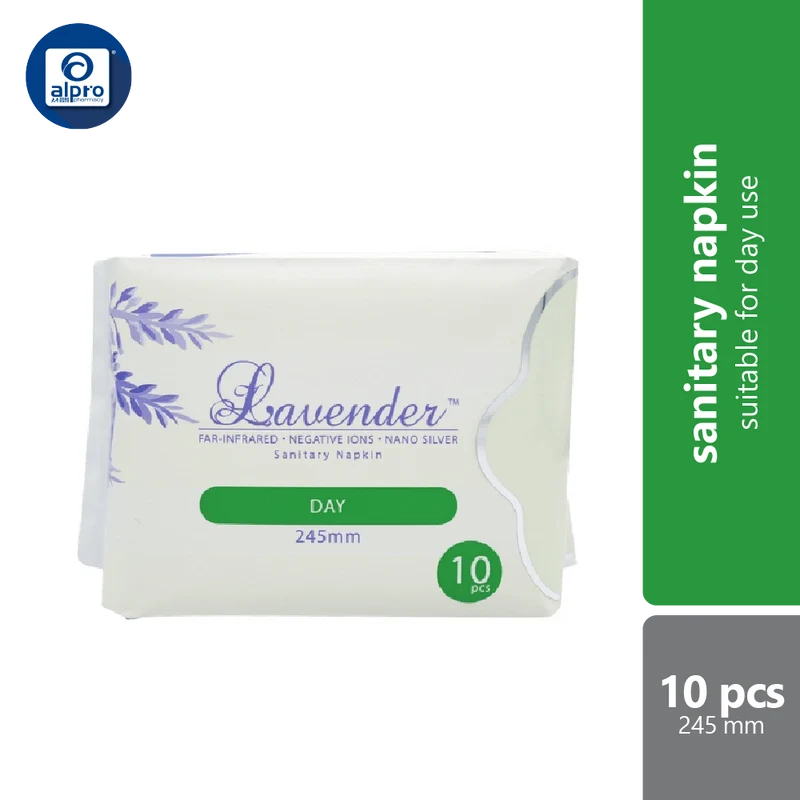 Lavender Sanitary Pad For Day 245mm 10s | To Provide Protection And Comfort