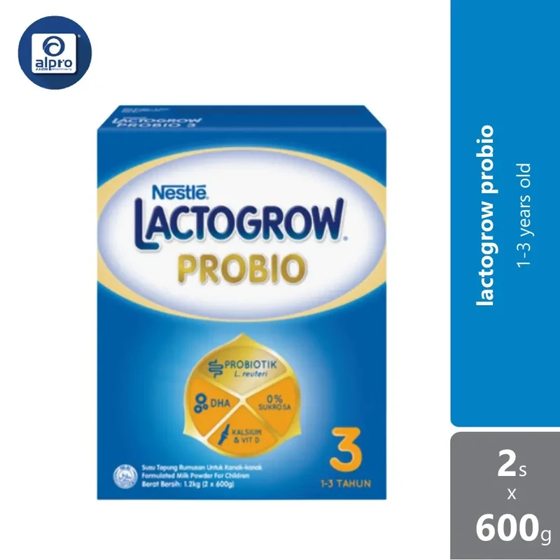 Lactogrow Probio 3 Bib 2x600g | Brain and Body Development