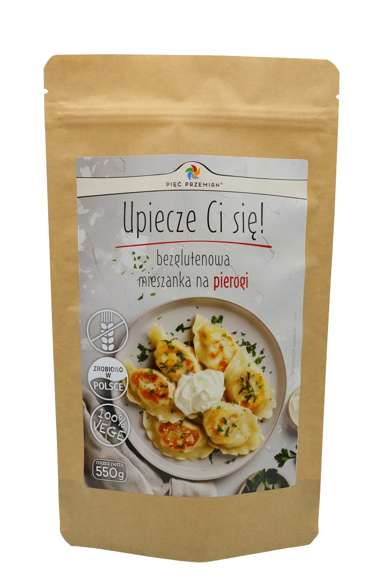 Glutenfreie PIEROGI-MISCHUNG OHNE ZUCKERZUGABE 550 g - FÜNF CHANGES