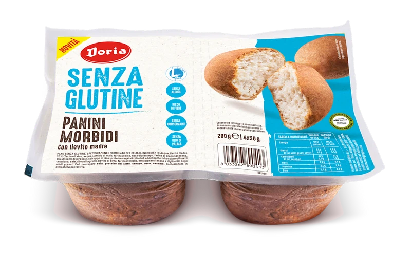 Glutenfreie weiche Brötchen (4 x 50 g) 200 g - DORIA