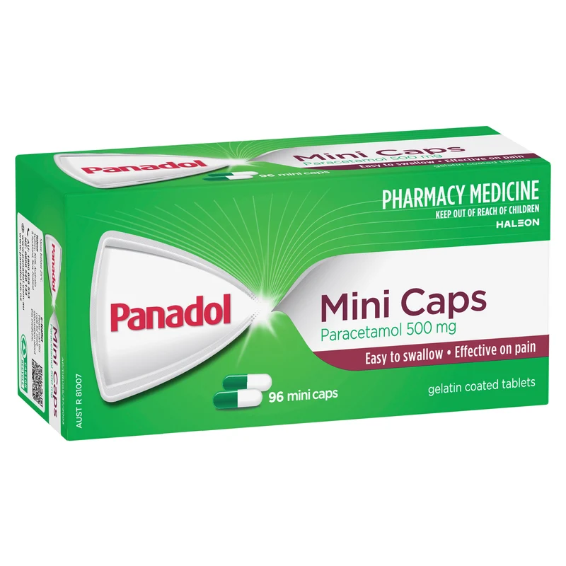 PANADOL Mini Capsule 500mg Paracetamol Capsule 96s